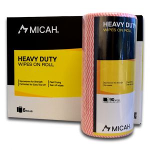 Heavy Duty Wipes On A Roll - 90 Sheets Per Roll - Micah