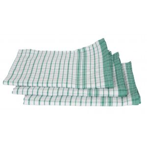 Tea Towel Green Check