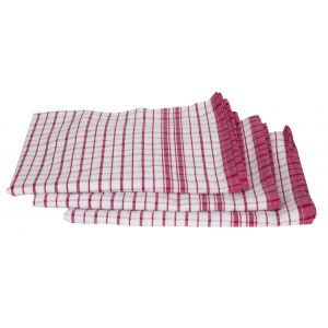 Tea Towel Red Check
