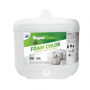 RapidClean Fome Chlor  Cleaning & Sanitising Foam - 15L