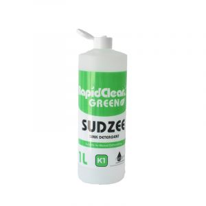 RapidClean Sudzee Dishwashing Detergent Bottle w Flip Lid - 1L