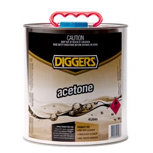 Diggers Acetone Solvent - 4L