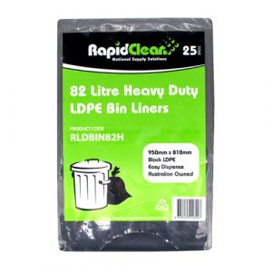 82L Heavy Duty Garbage Bag  - Flat Pack 25