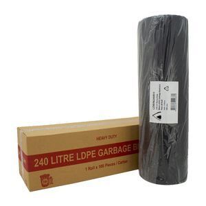 240L Garbage Bag Extra Heavy Duty 30um - Roll/100