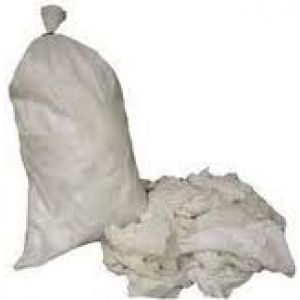 White T-Shirt Cleaning Rags 15kg