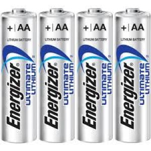 Energizer Lithium Battery - SizeAA - Pk 4