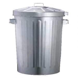 Oates Galvanised Garbage Bin - 76L