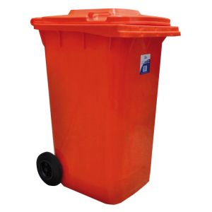 Edco Heavy Duty Wheelie Bin - 240L  Red