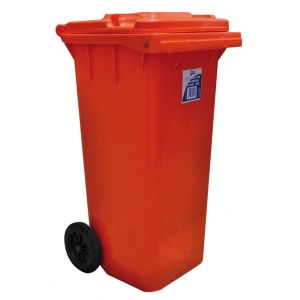 Edco Heavy Duty Wheelie Bin - 120L Red
