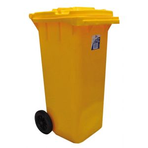 Edco Heavy Duty Wheelie Bin - 120L Yellow