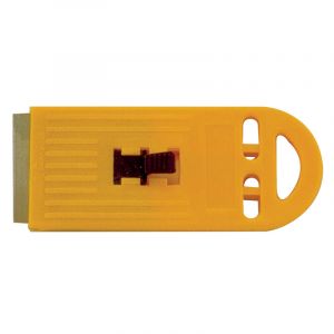 Yellow Plastic Scraper with 1 blade