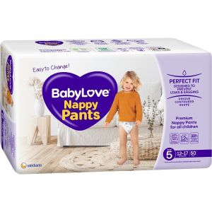 Baby Love Nappy Pants Size 5 - Ctn 100