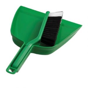 Oates Dustpan & Brush - Green