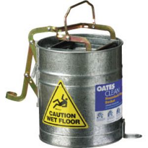 Oates Cleaners Mop Bucket - Galvanised