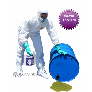 Hazguard MP5 Disposable Coveralls White - L