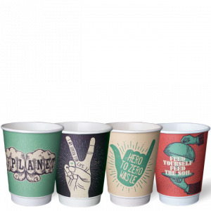 Coffee Cup 12oz Double Wall - Ctn