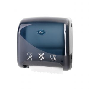 RapidClean Mini Auto Cut Hand Towel Dispenser - Black - 120m Rolls