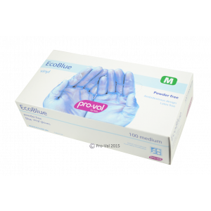 Powder Free Blue Vinyl Disposable Gloves - Box 100