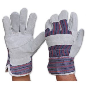 General Purpose Candy Stripe Leather Gloves - Unisize