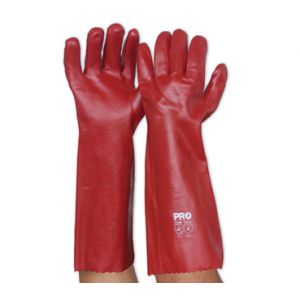  Red PVC Gloves Long  45cm - Unisize