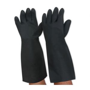 Black Knight Chemical Resistant Latex Glove - Large