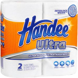 Handee Ultra Roll Towel 2 Ply Embossed - Ctn 12 rolls