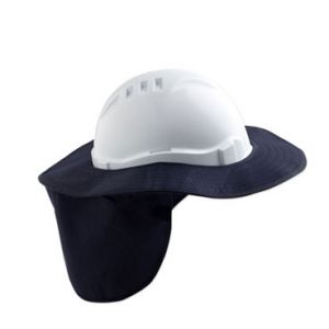 Detachable Plastic Hard Hat Brim  Navy Blue