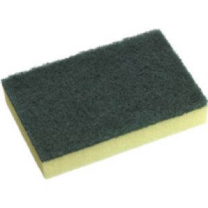 Heavy Duty Sponge Scour Yellow/Green 