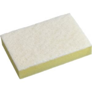 Light Duty Sponge Scour Yellow/White 