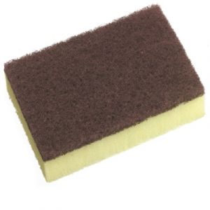 Extra Heavy Duty Sponge Scour Yellow/Maroon 