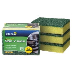 Oates Premium Sponge Scour - Pack 3 