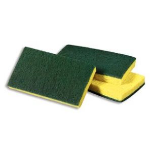  General Purpose Scouring Sponge, Yellow/Green