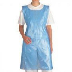 Disposable Blue Aprons Full Length - Ctn 500