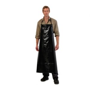 Black PVC Apron with Ties