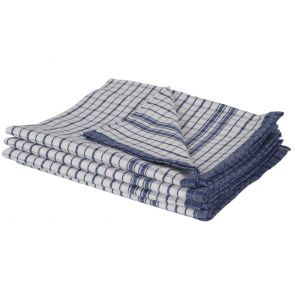 Tea Towel Blue Check