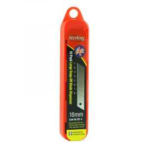 Sterling Heavy Duty Snap Off Blade - 18mm - Pk 10