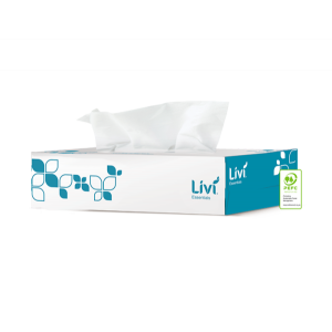 Livi Facial Tissues - Dispenser Box 100 - Carton 48