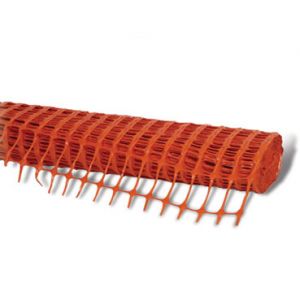 Orange Barrier Mesh Plastic Fencing - 50m x 1m 