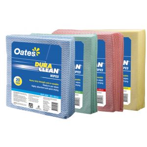 Oates Dura Clean Wipes 20pk Assorted Colours