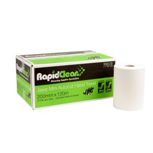 RapidClean Mini Auto Cut Hand Towel 120m - Ctn 6 Rolls