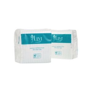 Livi Essentials Interleaf Toilet Tissue 2Ply 200 Sheets - Ctn 36