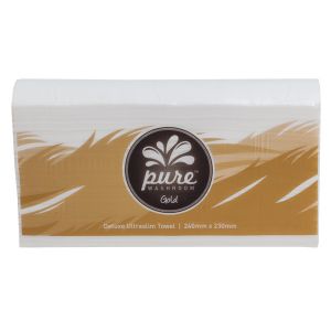 Pure Gold Ultraslim Hand Towel 240mm x 230mm - Ctn 2400