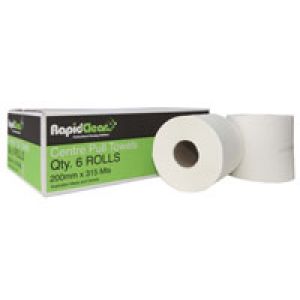 Centrefeed Paper Roll Towel  320m x 20cm Roll - Ctn 4 Rolls