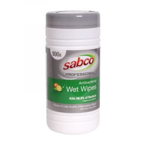 Sabco Antibacterial Surface Wipe - Tub 100