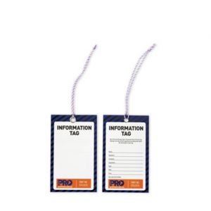 Safety Tags Information - Pack of 100