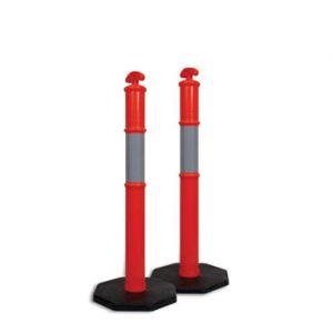 Hi-Vis Orange Bollard with 6kg Base