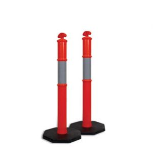 Hi- Vis Orange Bollard With 6kg Base.