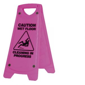 Oates A Frame Cleaning Sign - Pink