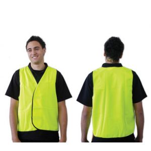 Fluoro Yellow Safety Vest Day Use - Small(*DISCONTINUED ITEM IN THIS SIZE ** CLEARANCE WHILE STOCK LASTS)