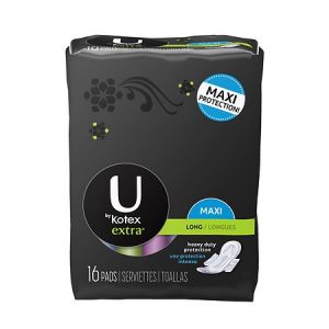 Kotex U Maxi Pads with Wings Regular - Pk 16